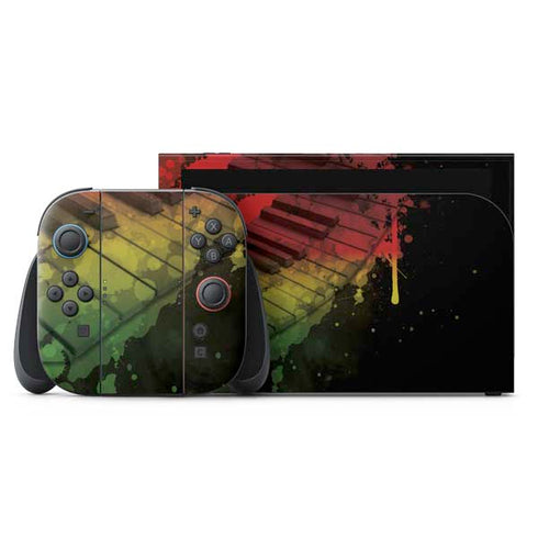 Rasta Color Keys Nintendo Switch 2 (2025) with Joy-Con Skin